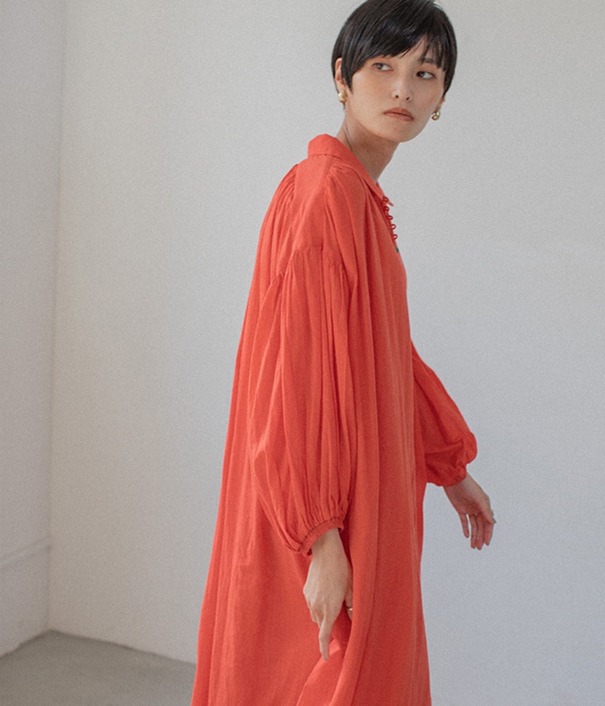 [AUDREY] [Audrey and John Wad]  ‘MADE IN INDIA’ COTTON VOILE SERIES OPS / 02 ORANGE
