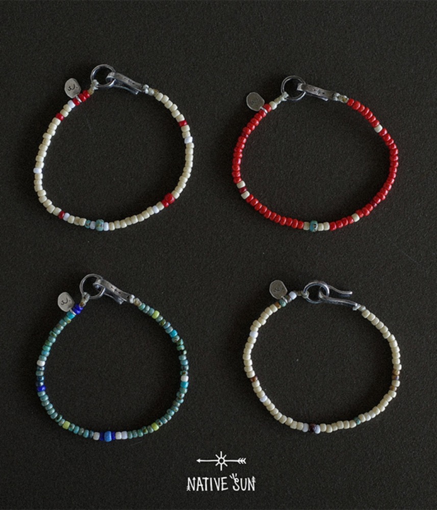 [ miguproduct x NATIVESUN ]  3rd restock ! seed beads bracelet / 4 colors