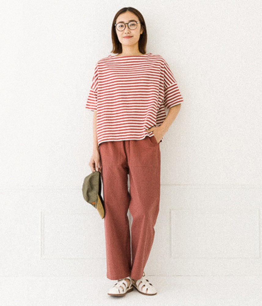 [PEOPLE] [ケルム]  cozy loose silhouette stripe T / 3 colors