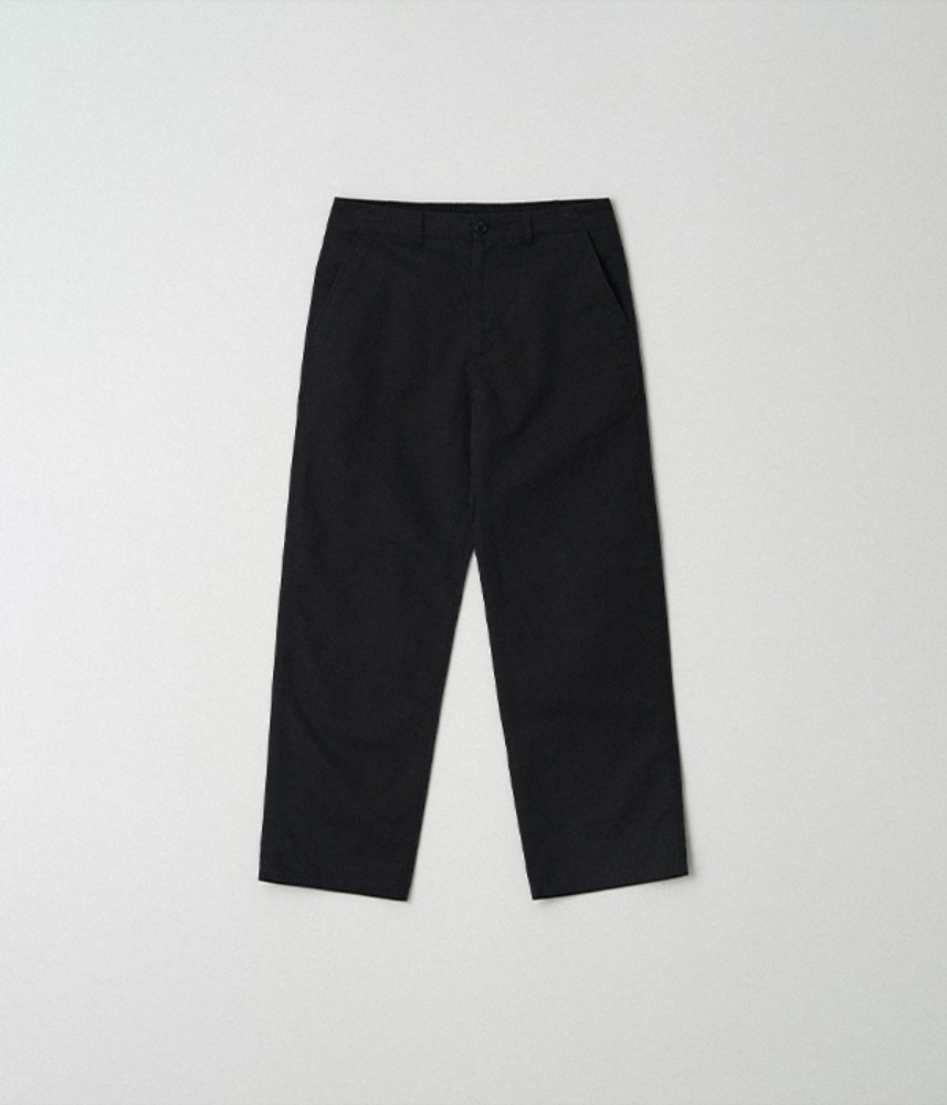 [アイ・エヌ・ジカンパニー] [le vent souffle]  JAPAN TEXTILE wide straight full-length pants / 03 BLACK